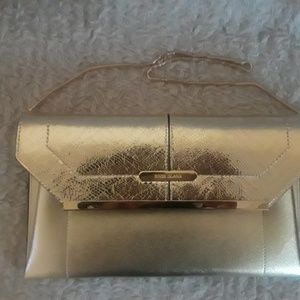 RIVER ISLAND Gold Clutch